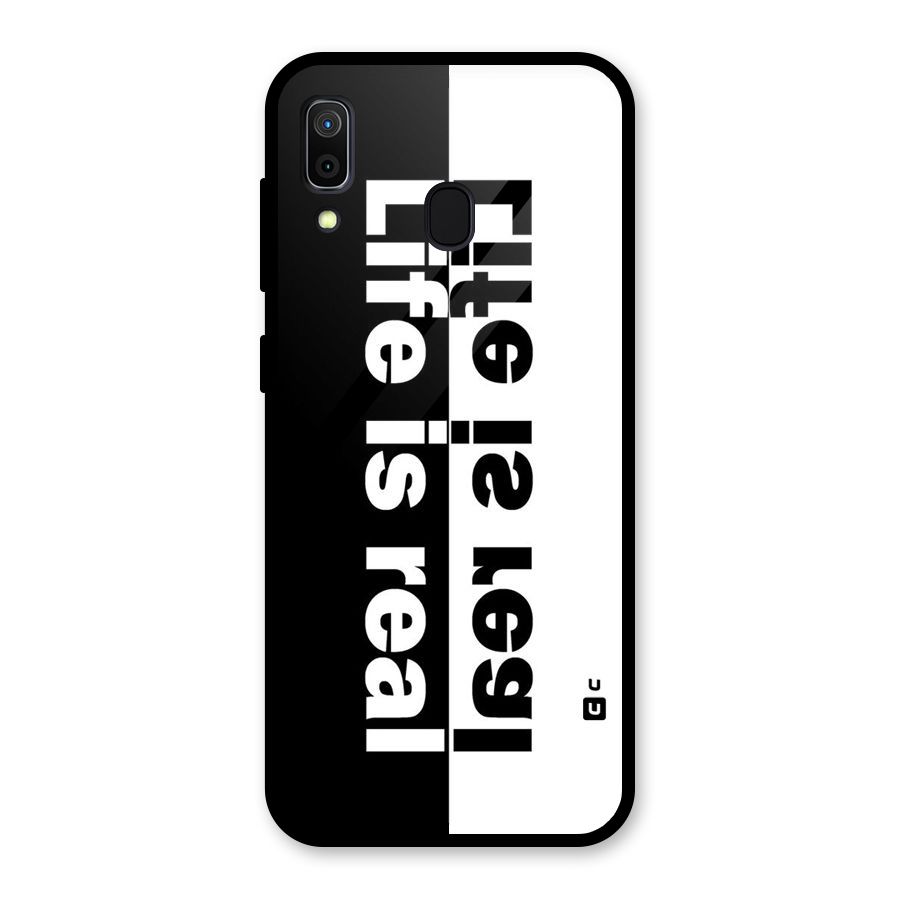 Life is Real Simple Glass Back Case for Galaxy A30
