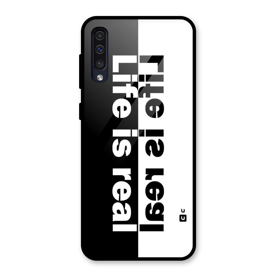 Life is Real Simple Glass Back Case for Galaxy A50s
