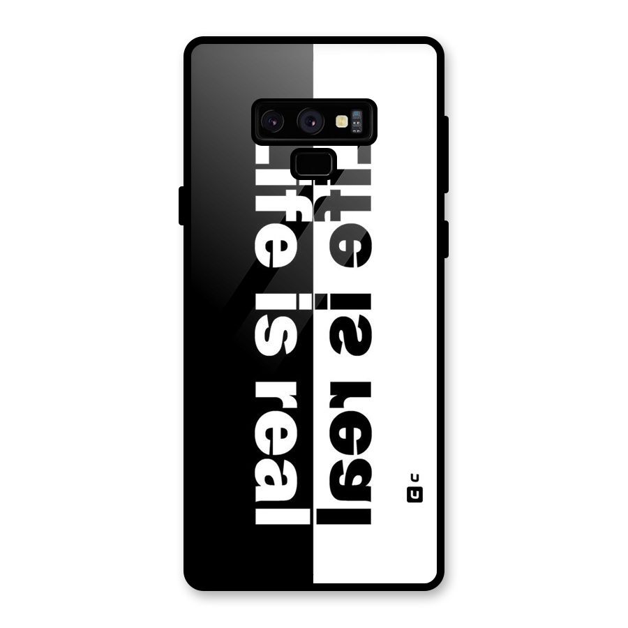 Life is Real Simple Glass Back Case for Galaxy Note 9