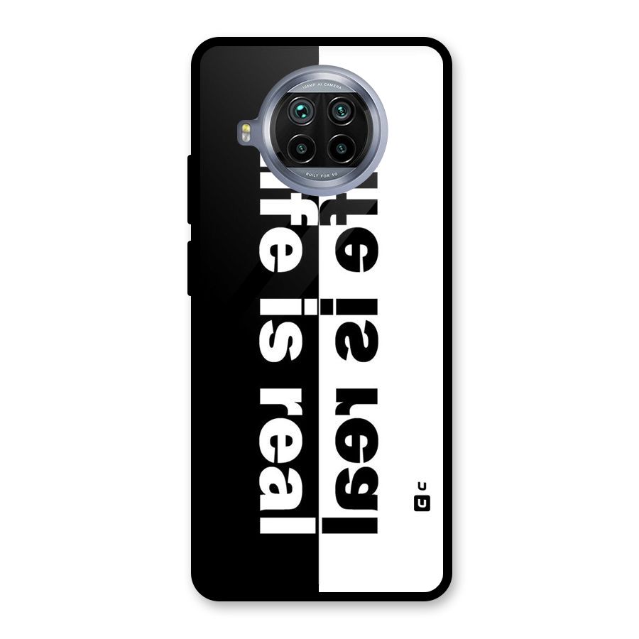 Life is Real Simple Glass Back Case for Mi 10i