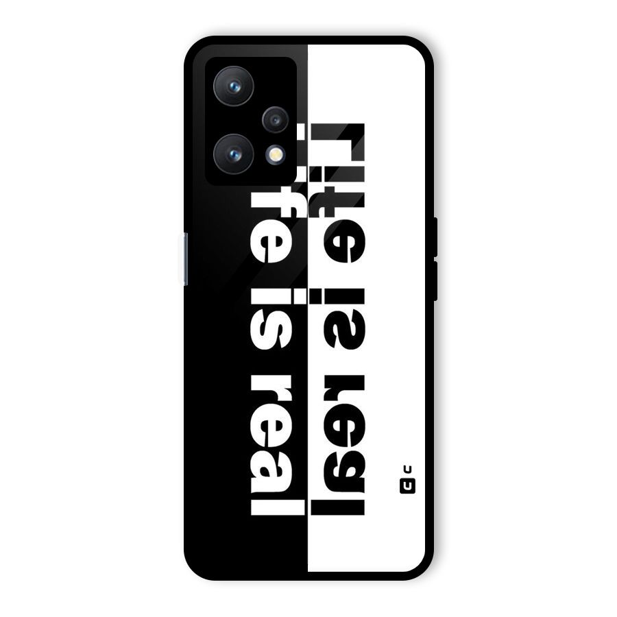 Life is Real Simple Glass Back Case for Realme 9 Pro 5G