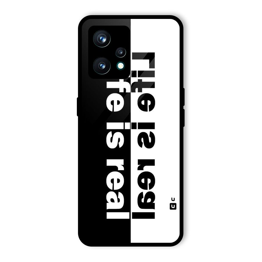 Life is Real Simple Glass Back Case for Realme 9 Pro Plus 5G