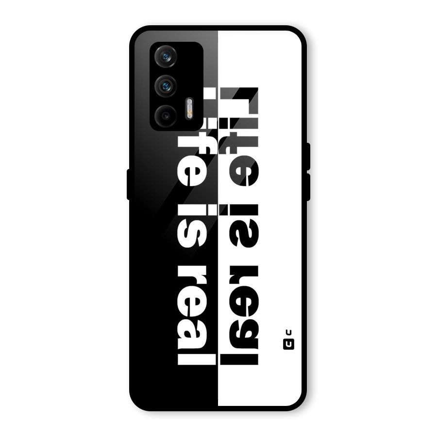 Life is Real Simple Glass Back Case for Realme GT 5G