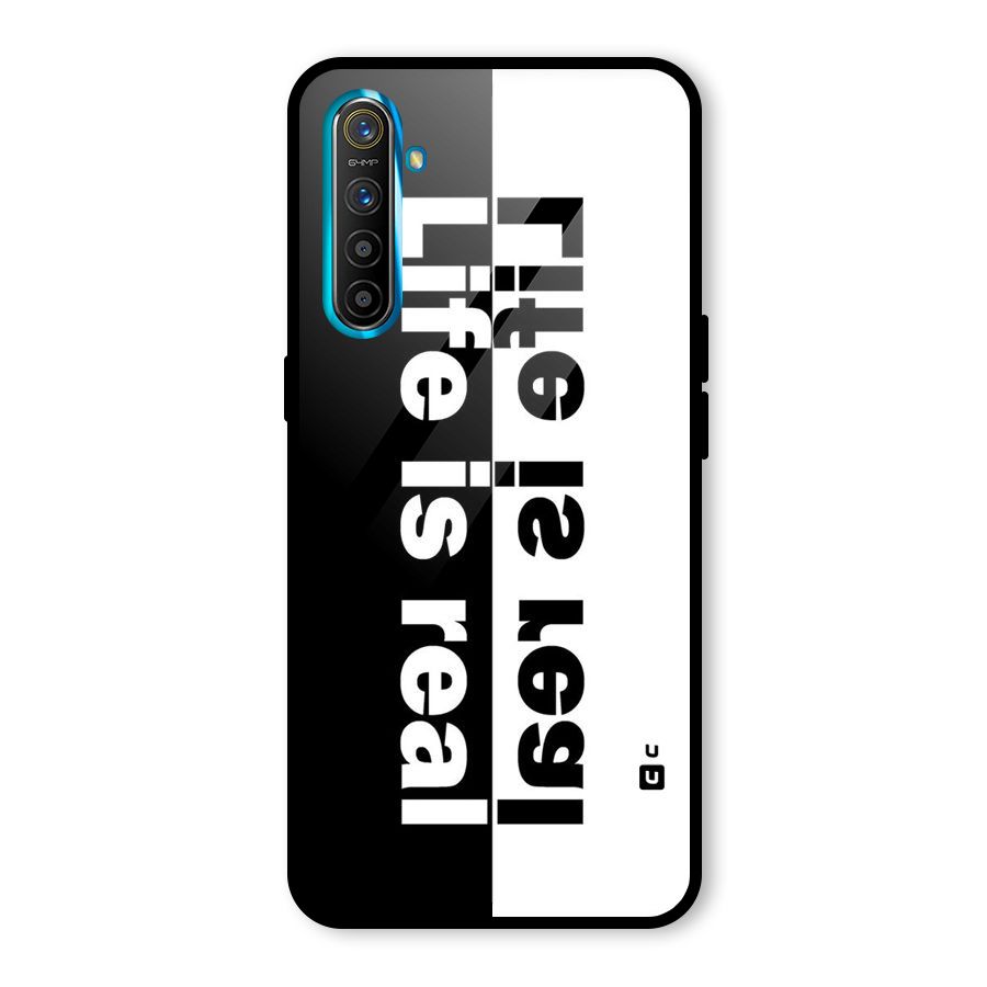 Life is Real Simple Glass Back Case for Realme X2