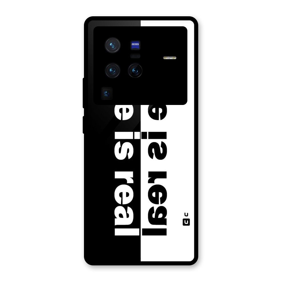 Life is Real Simple Glass Back Case for Vivo X80 Pro