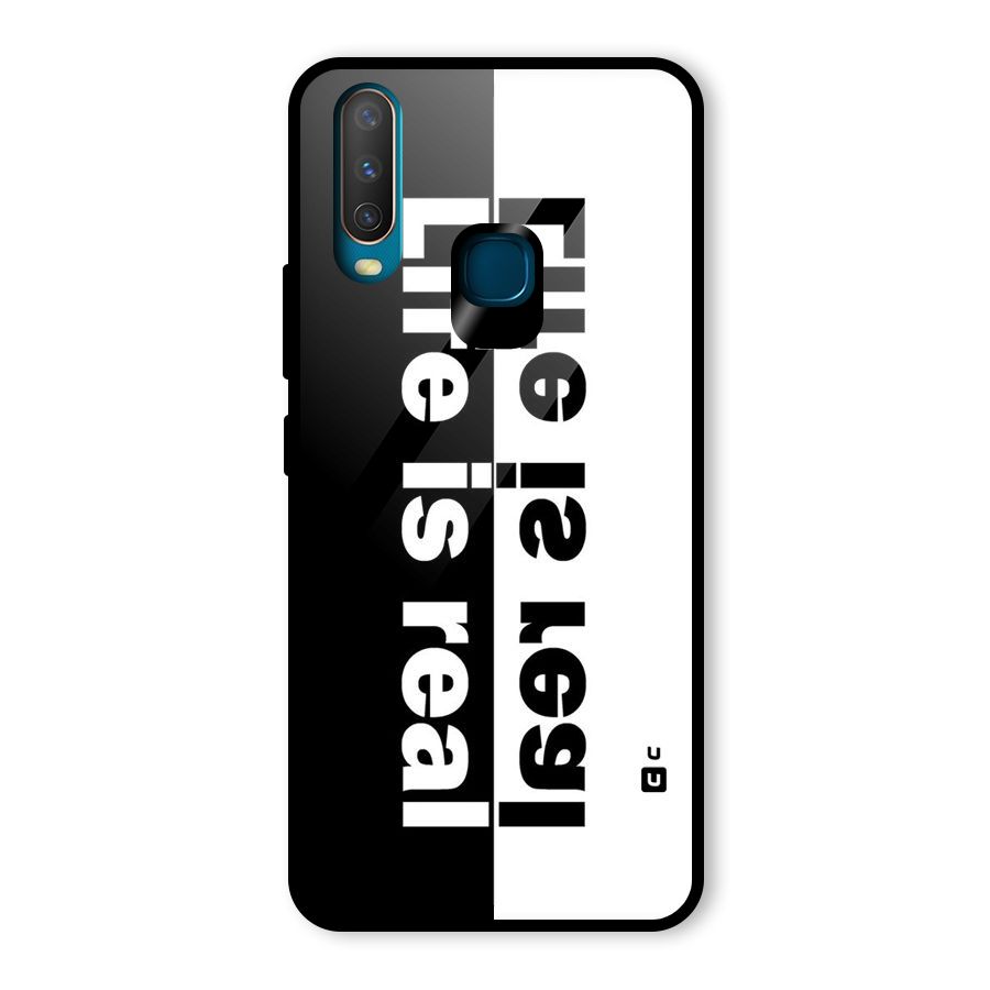 Life is Real Simple Glass Back Case for Vivo Y15