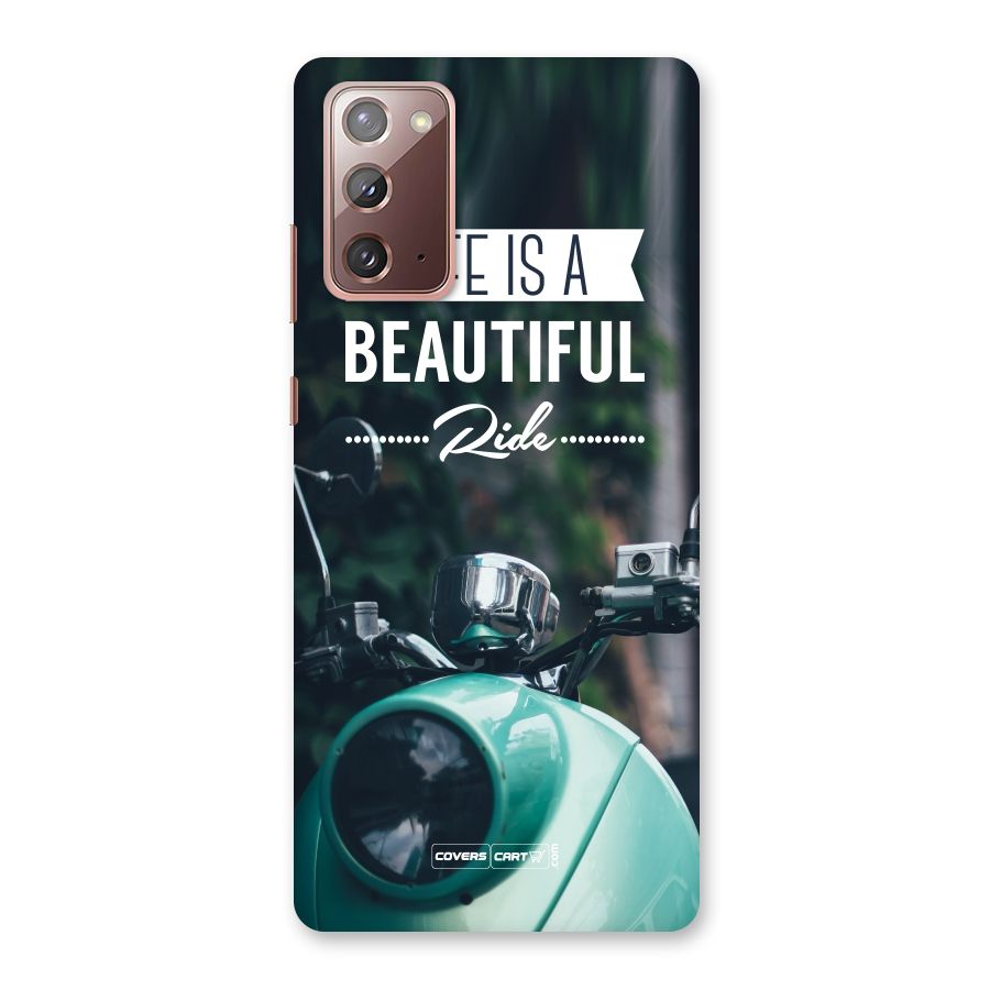 Life is a Beautiful Ride Back Case for Galaxy Note 20