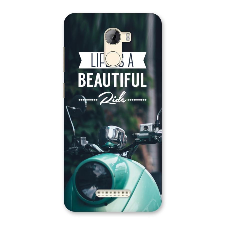 Life is a Beautiful Ride Back Case for Gionee A1 LIte