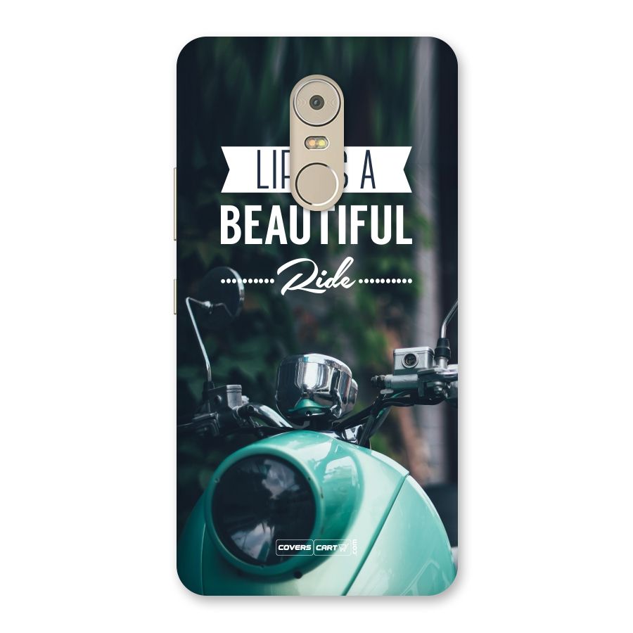 Life is a Beautiful Ride Back Case for Lenovo K6 Note