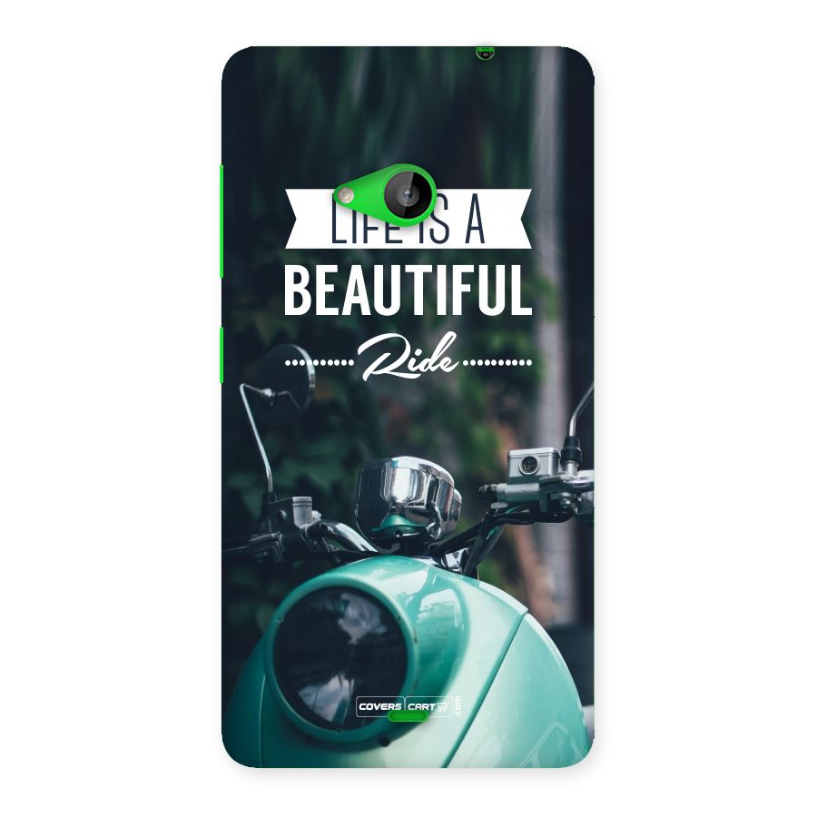 Life is a Beautiful Ride Back Case for Lumia 535