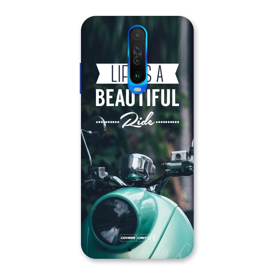 Life is a Beautiful Ride Back Case for Poco X2