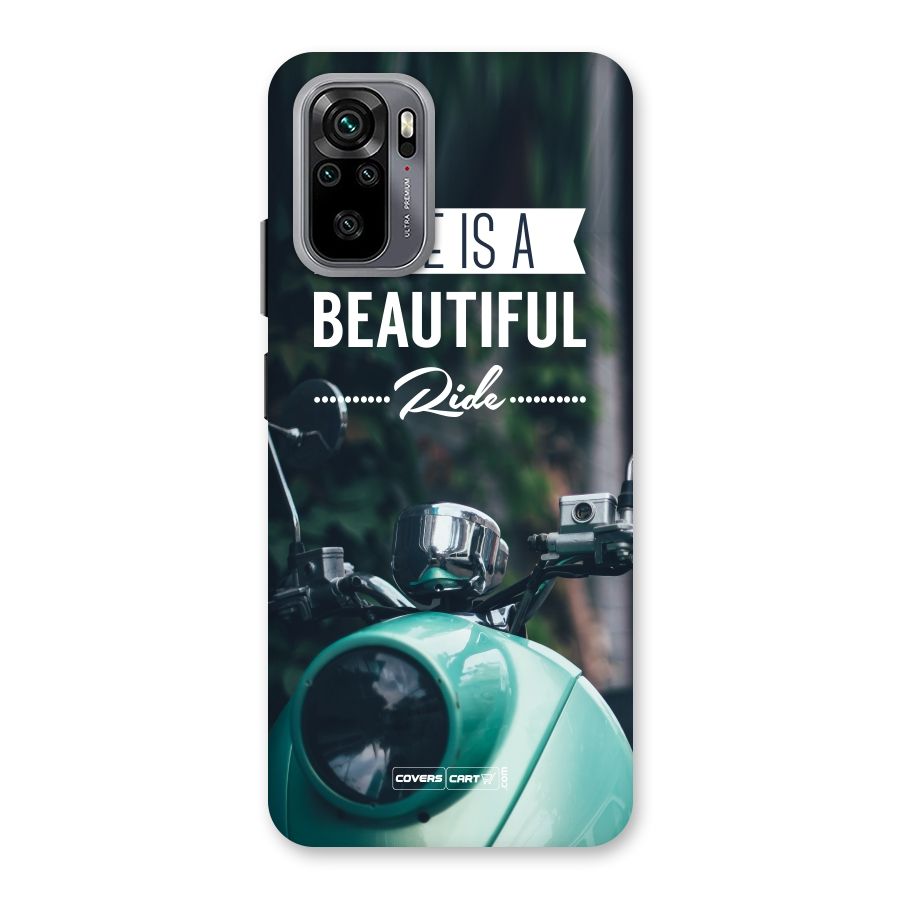 Life is a Beautiful Ride Back Case for Redmi Note 10