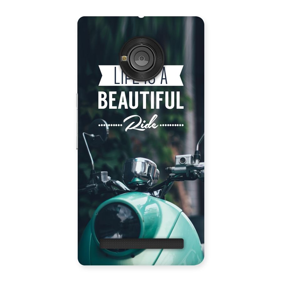 Life is a Beautiful Ride Back Case for Yu Yuphoria