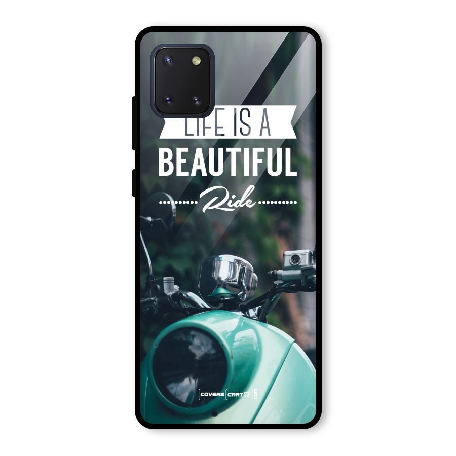 Life is a Beautiful Ride Glass Back Case for Galaxy Note 10 Lite