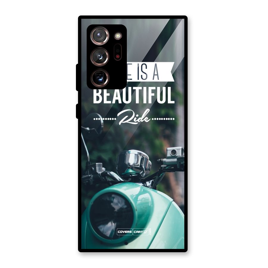 Life is a Beautiful Ride Glass Back Case for Galaxy Note 20 Ultra