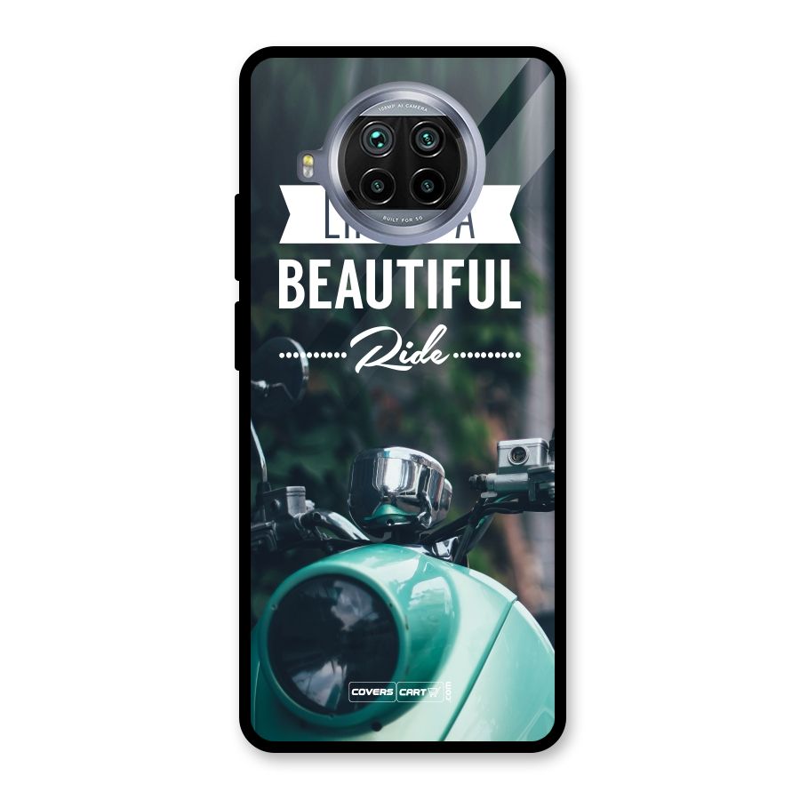 Life is a Beautiful Ride Glass Back Case for Mi 10i