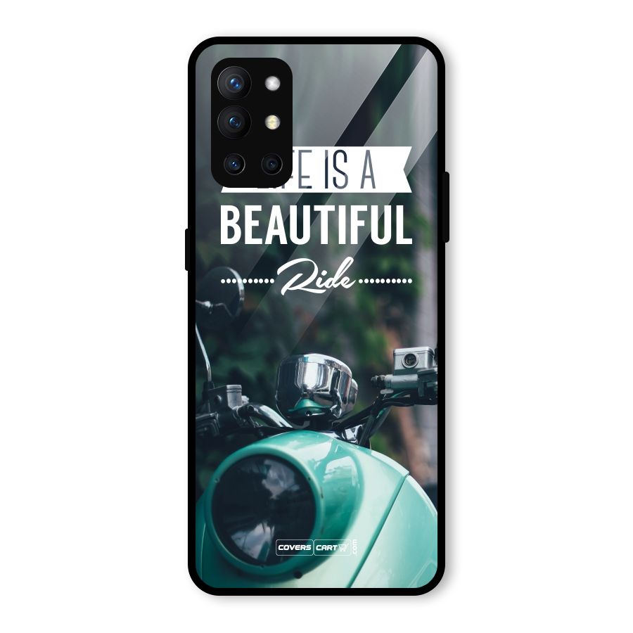 Life is a Beautiful Ride Glass Back Case for OnePlus 9R