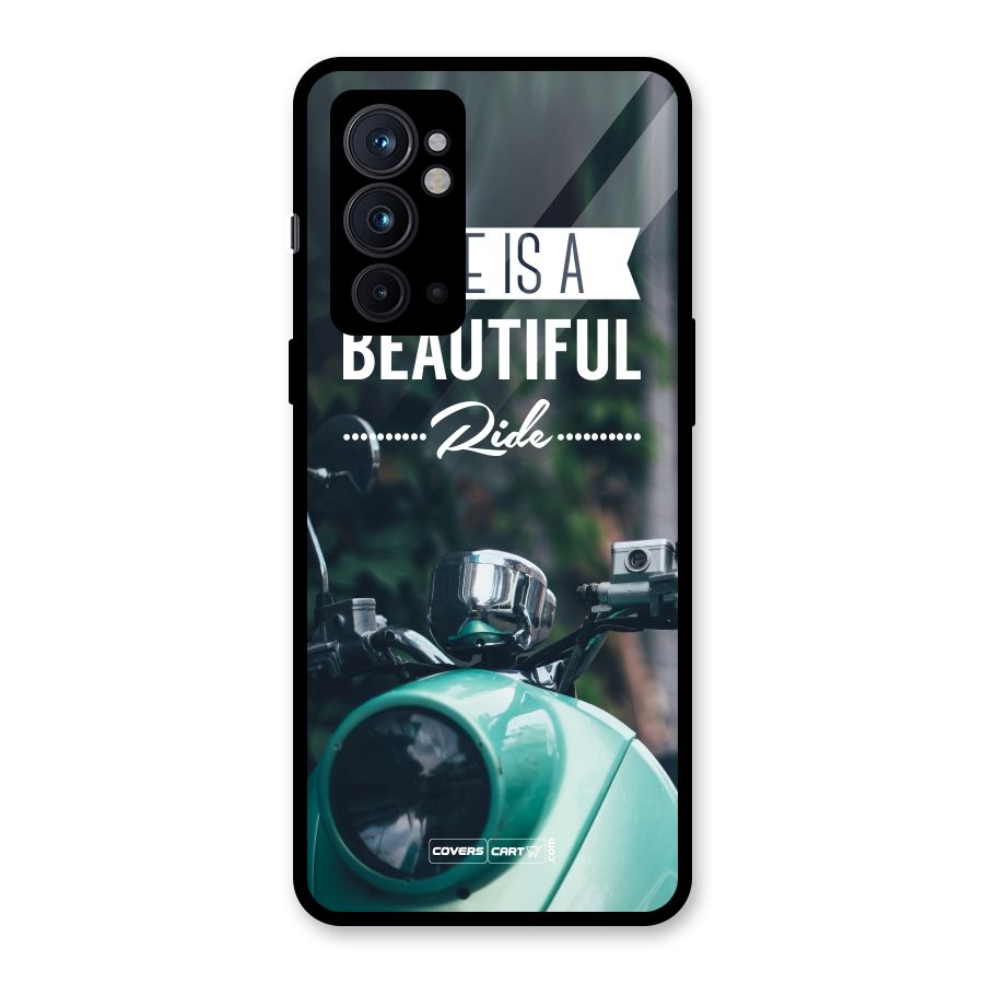 Life is a Beautiful Ride Glass Back Case for OnePlus 9RT 5G