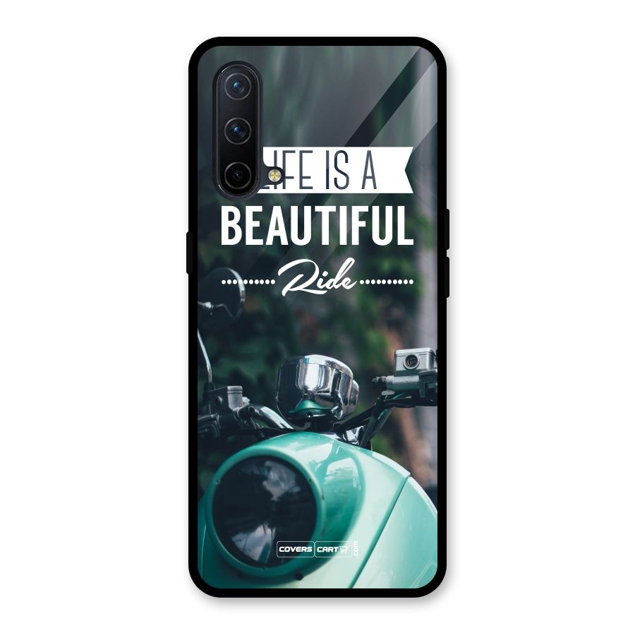 Life is a Beautiful Ride Glass Back Case for OnePlus Nord CE 5G