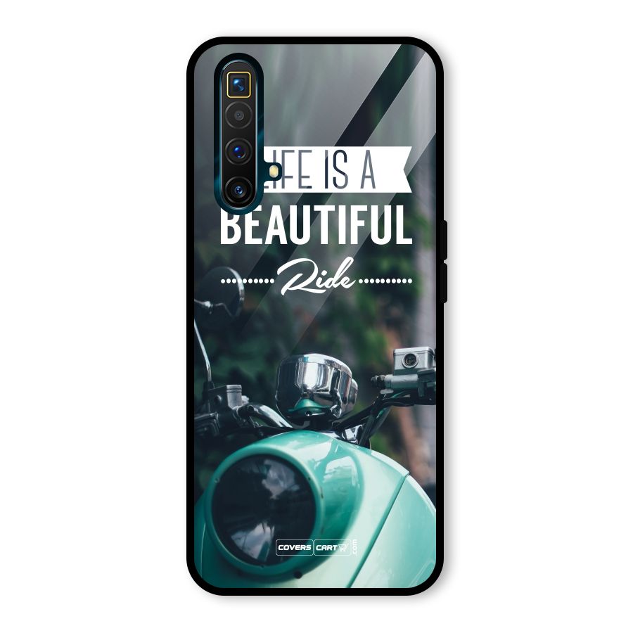Life is a Beautiful Ride Glass Back Case for Realme X3