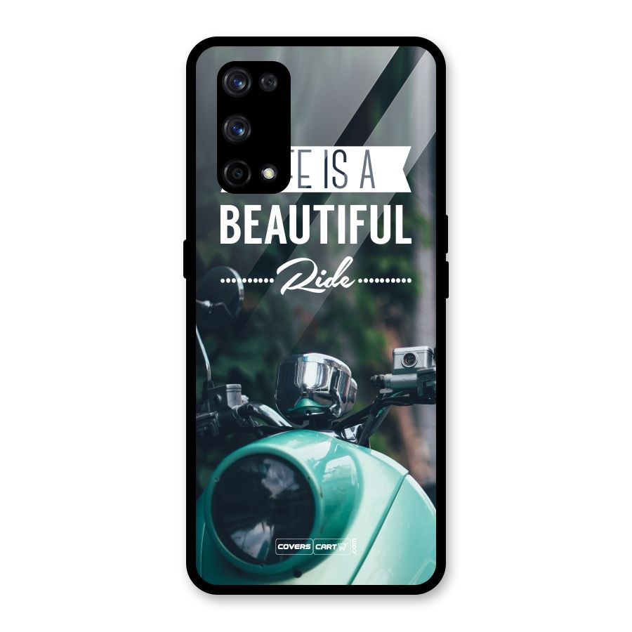 Life is a Beautiful Ride Glass Back Case for Realme X7 Pro