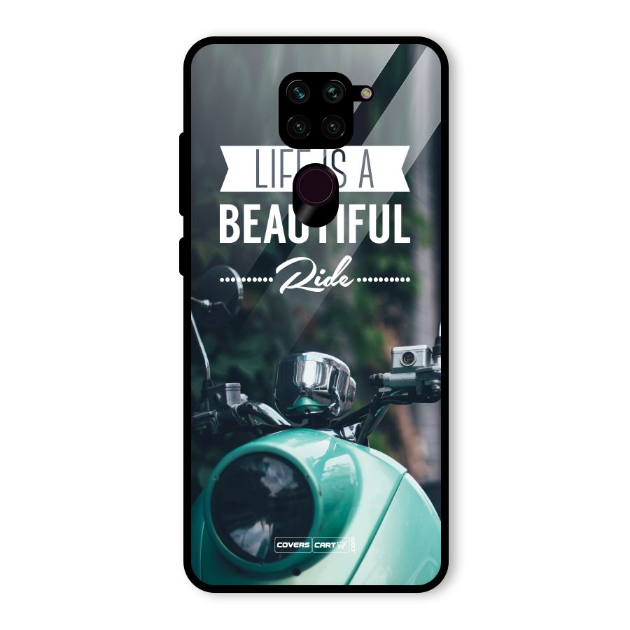 Life is a Beautiful Ride Glass Back Case for Redmi Note 9