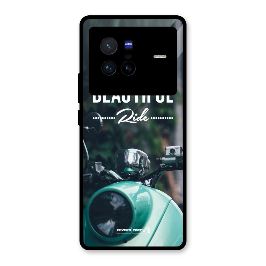 Life is a Beautiful Ride Glass Back Case for Vivo X80