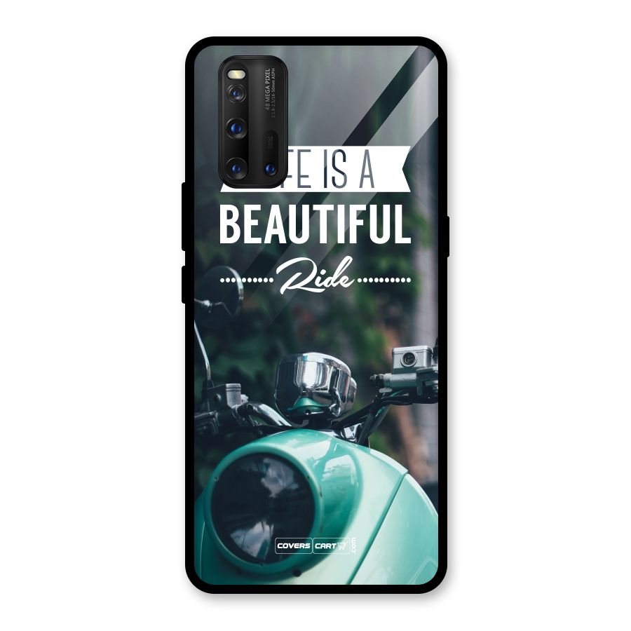Life is a Beautiful Ride Glass Back Case for Vivo iQOO 3