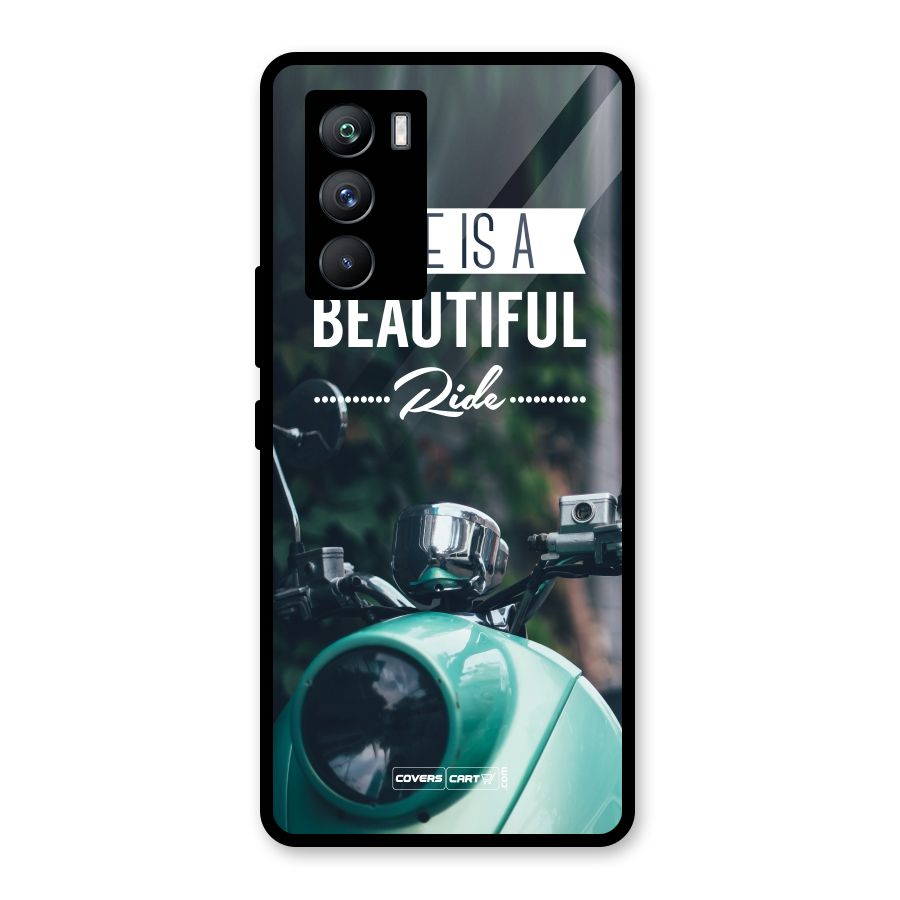 Life is a Beautiful Ride Glass Back Case for Vivo iQOO 9 SE