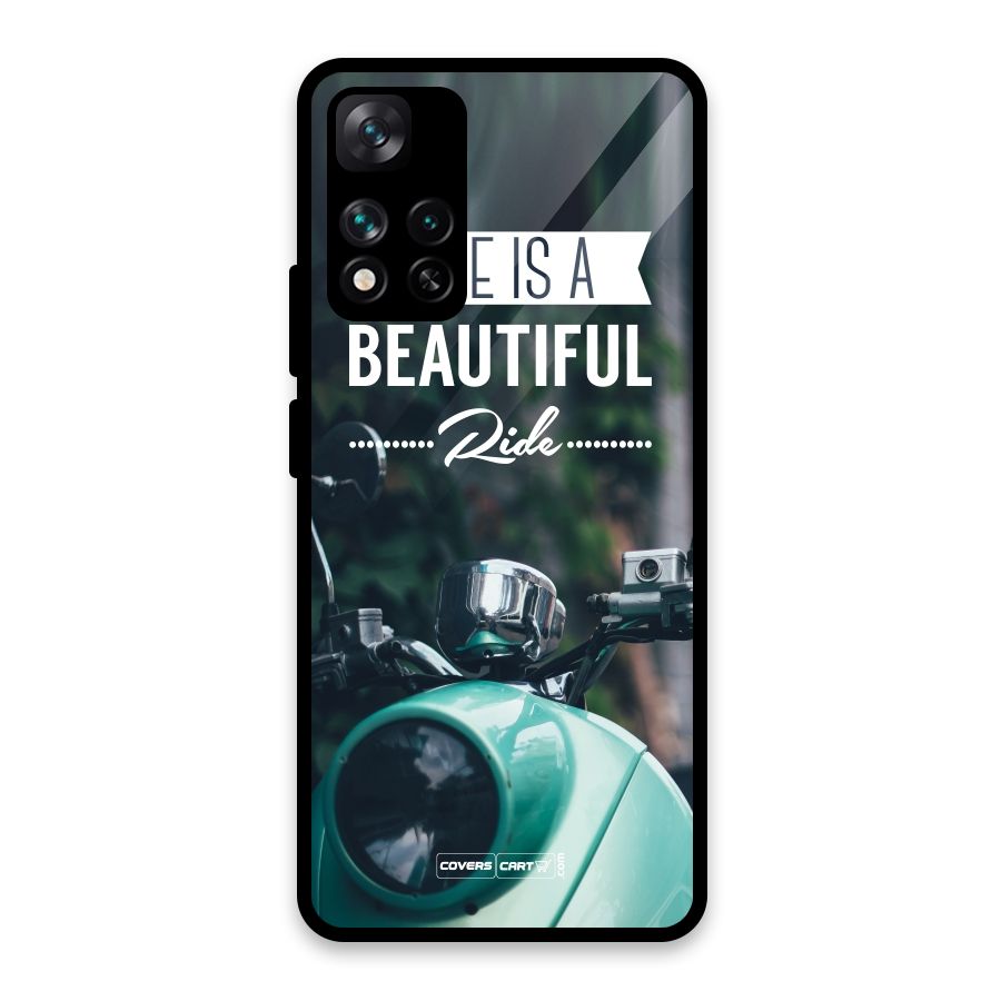 Life is a Beautiful Ride Glass Back Case for Xiaomi 11i HyperCharge 5G