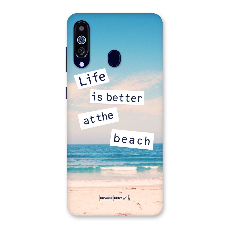 Life is better at the Beach Back Case for Galaxy A60