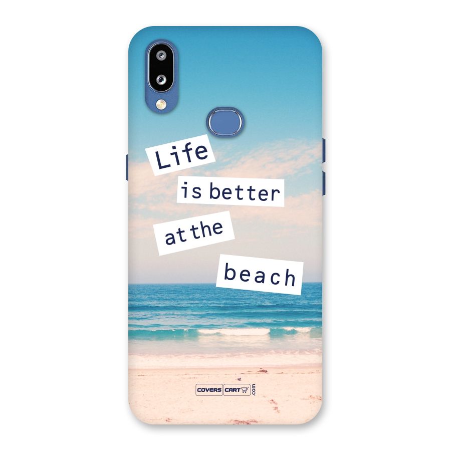Life is better at the Beach Back Case for Galaxy M01s
