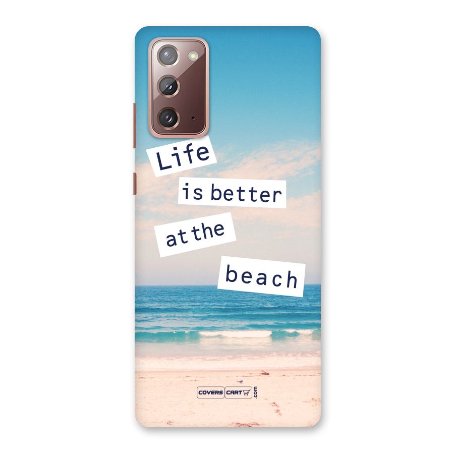 Life is better at the Beach Back Case for Galaxy Note 20
