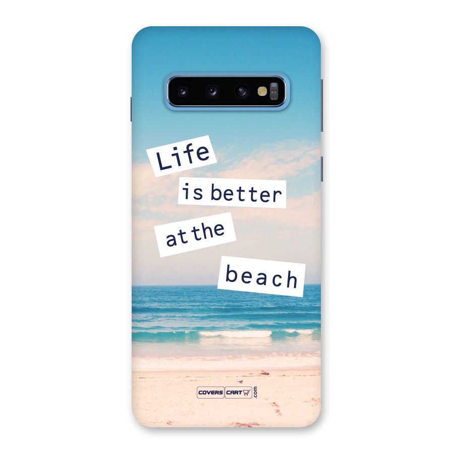 Life is better at the Beach Back Case for Galaxy S10