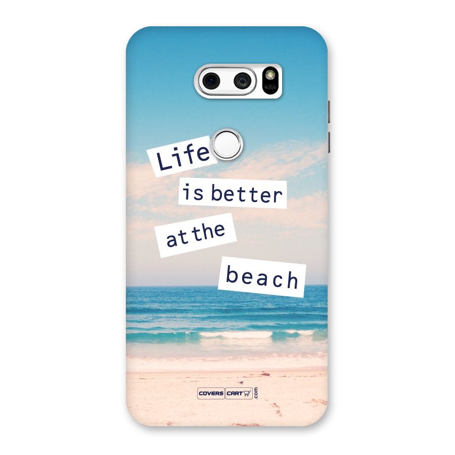 Life is better at the Beach Back Case for LG V30