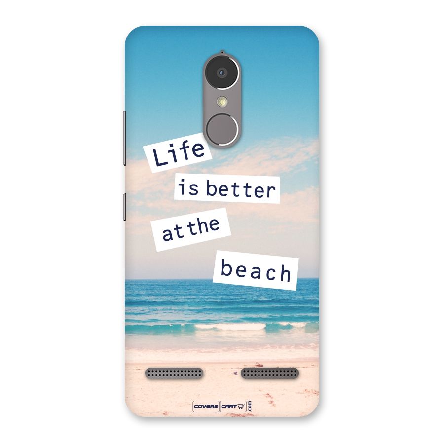 Life is better at the Beach Back Case for Lenovo K6 Power