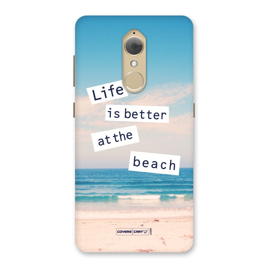 Life is better at the Beach Back Case for Lenovo K8