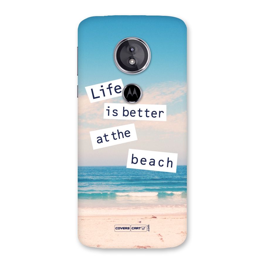 Life is better at the Beach Back Case for Moto E5