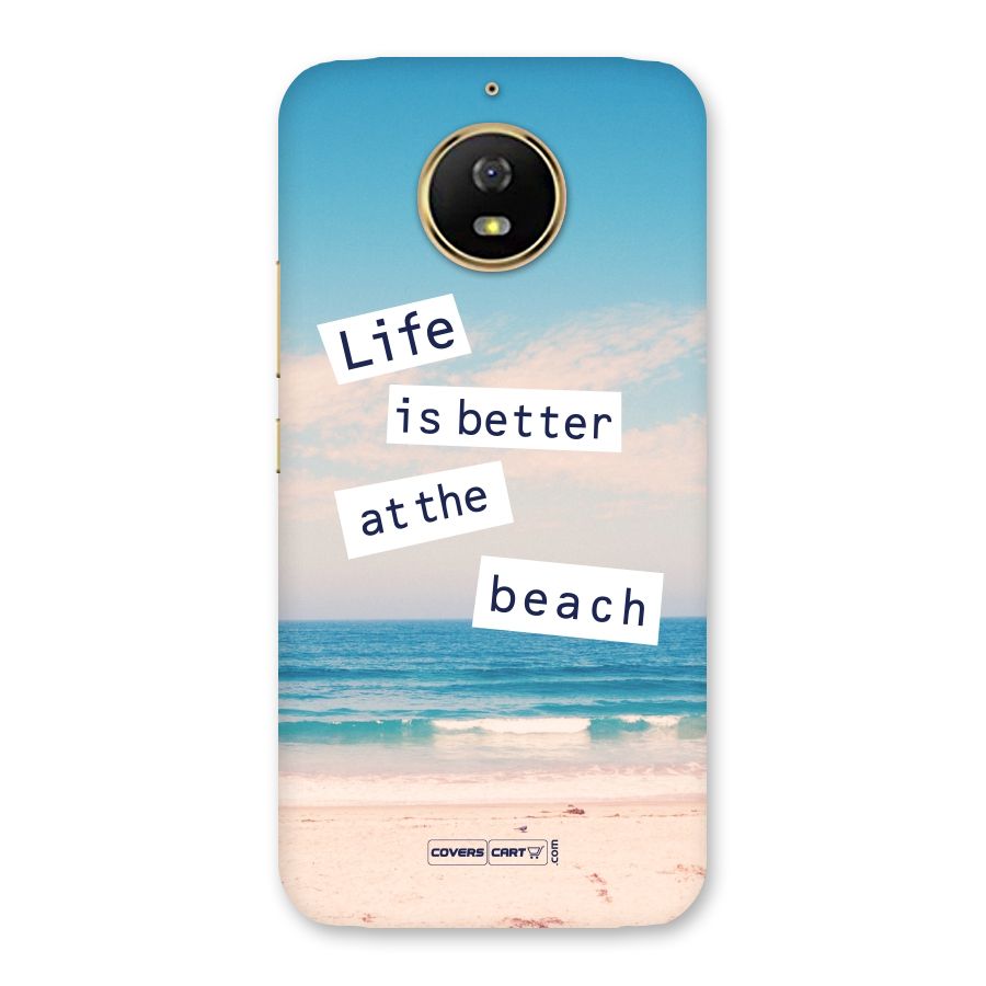 Life is better at the Beach Back Case for Moto G5s