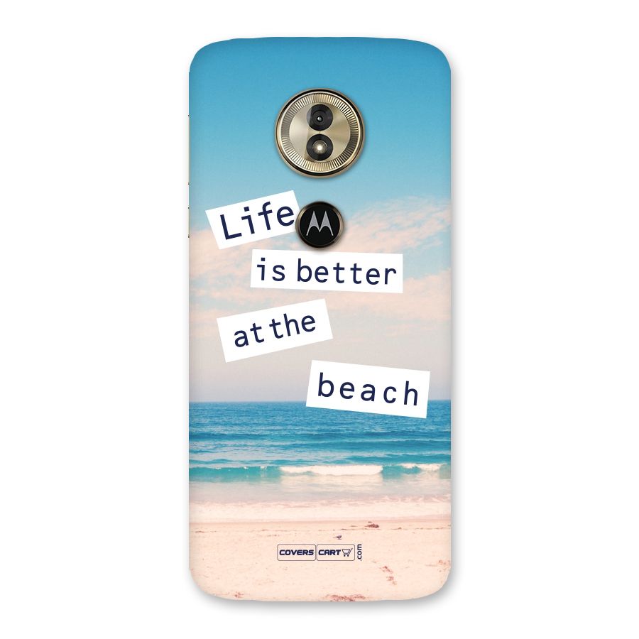 Life is better at the Beach Back Case for Moto G6 Play