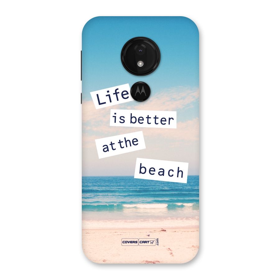 Life is better at the Beach Back Case for Moto G7 Power