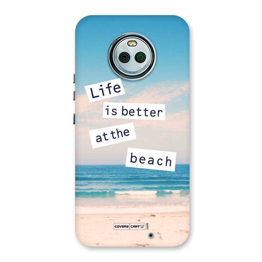 Life is better at the Beach Back Case for Moto X4