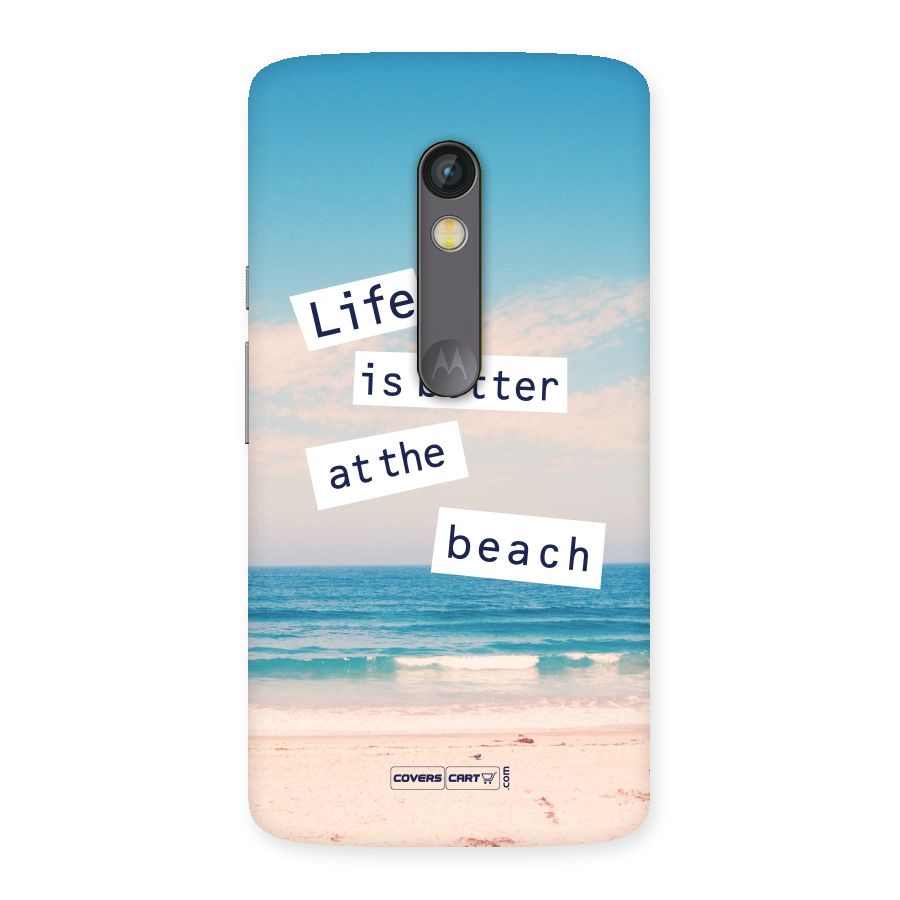 Life is better at the Beach Back Case for Moto X Play