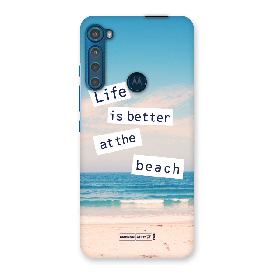 Life is better at the Beach Back Case for Motorola One Fusion Plus
