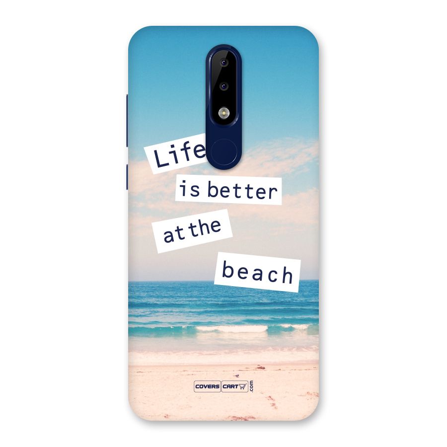 Life is better at the Beach Back Case for Nokia 5.1 Plus