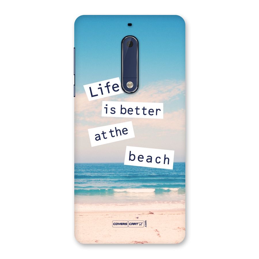 Life is better at the Beach Back Case for Nokia 5