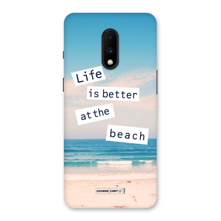 Life is better at the Beach Back Case for OnePlus 7