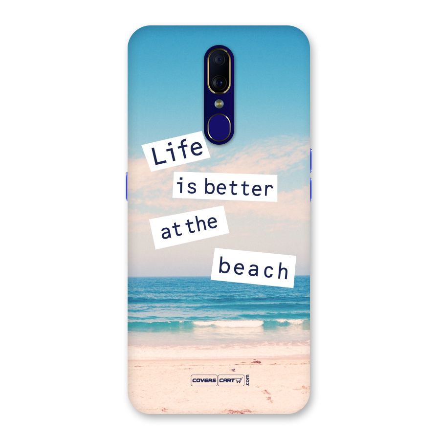 Life is better at the Beach Back Case for Oppo F11