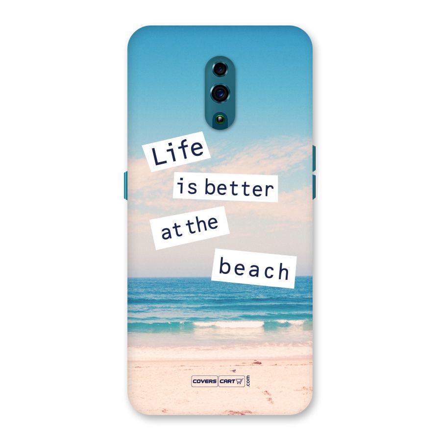 Life is better at the Beach Back Case for Oppo Reno