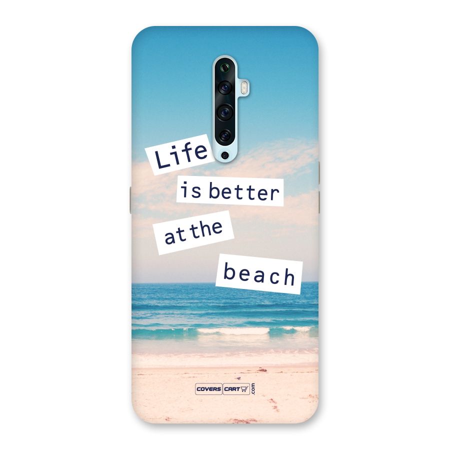 Life is better at the Beach Back Case for Oppo Reno2 F